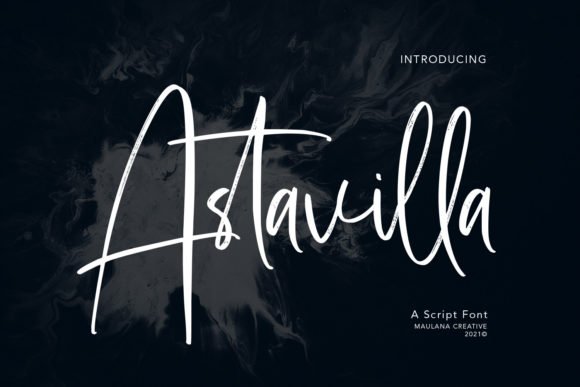 Astavilla Script Font - Featured Image