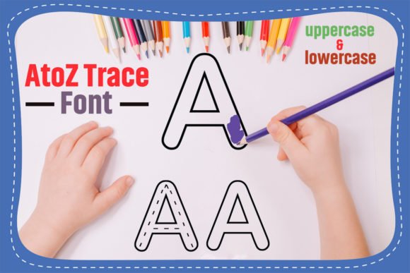 AtoZ Trace for Kids Font - Featured Image
