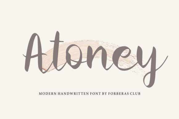 Atoney Font - Featured Image