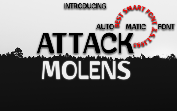 Attack Molens Font - Featured Image
