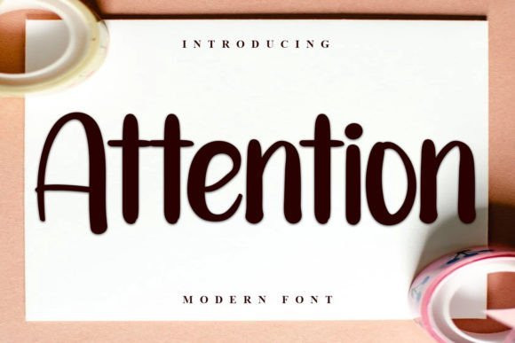 Attention Font - Featured Image