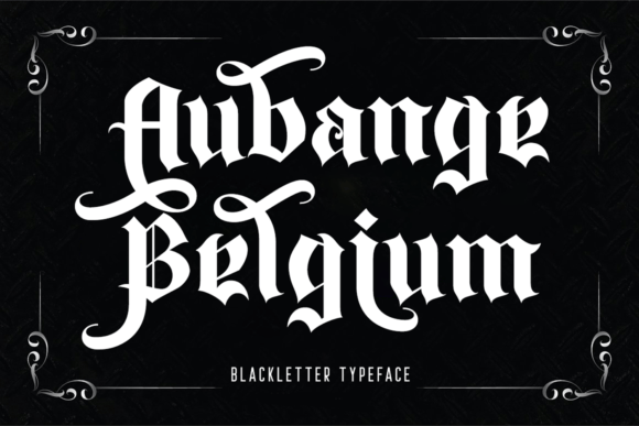 Aubange Belgium Font - Featured Image
