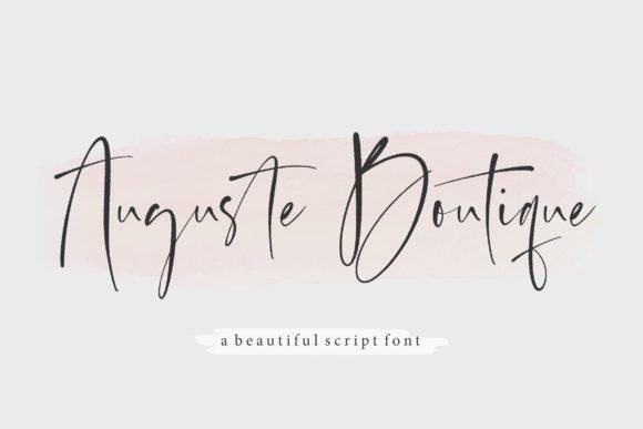 Auguste Boutique Font - Featured Image