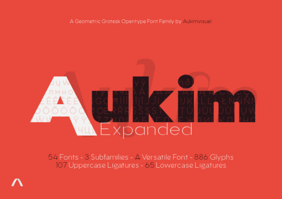 Aukim Expanded Font - Featured Image