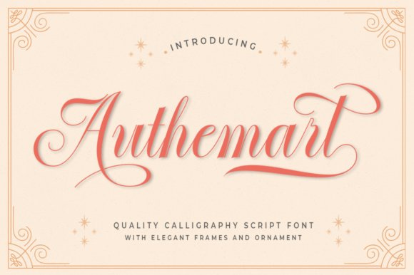 Authemart Script Font - Featured Image