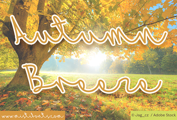 Autumn Breeze Font - Featured Image