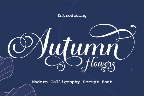 Autumn Flowers Font - Featured Image