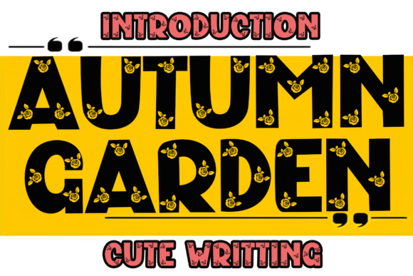 Autumn Garden Font - Featured Image