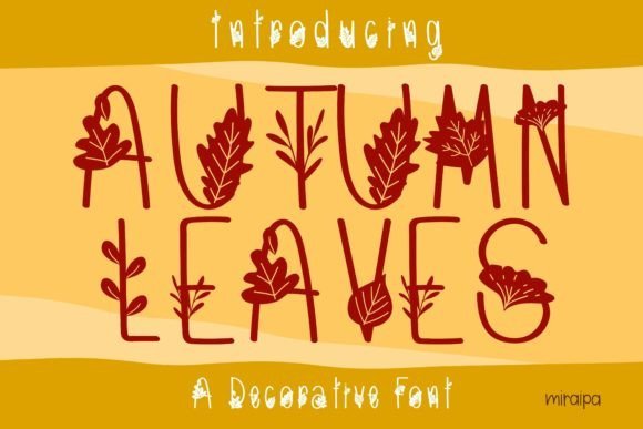 Autumn Leaves Font - Featured Image