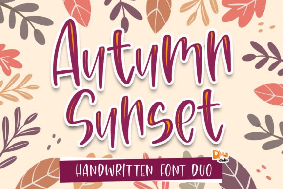 Autumn Sunset Font - Featured Image