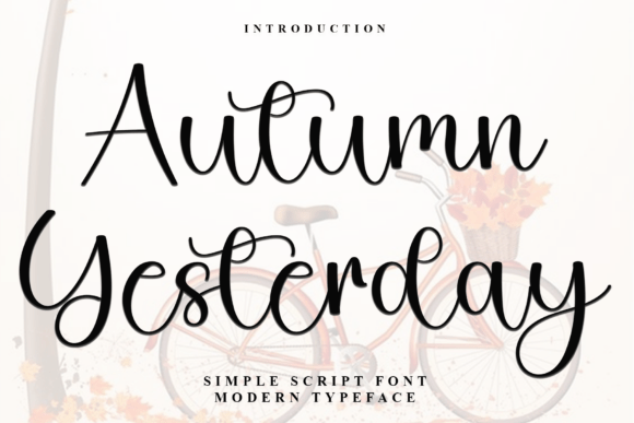 Autumn Yesterday Font - Featured Image