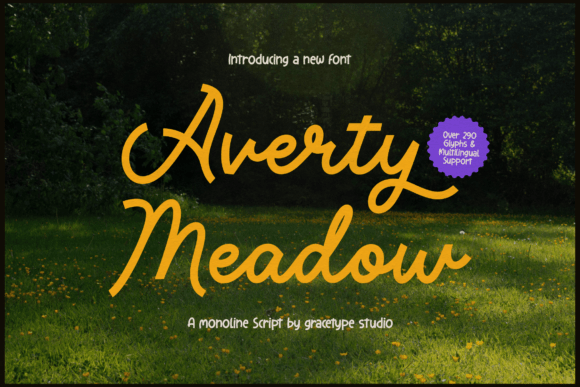 Averty Meadow Font - Featured Image