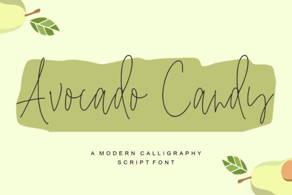 Avocado Candy Font - Featured Image