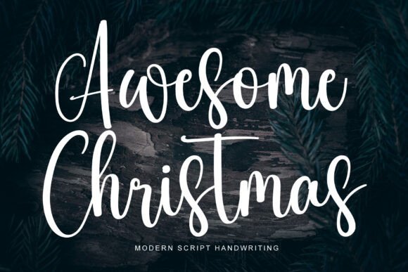 Awesome Christmas Font - Featured Image