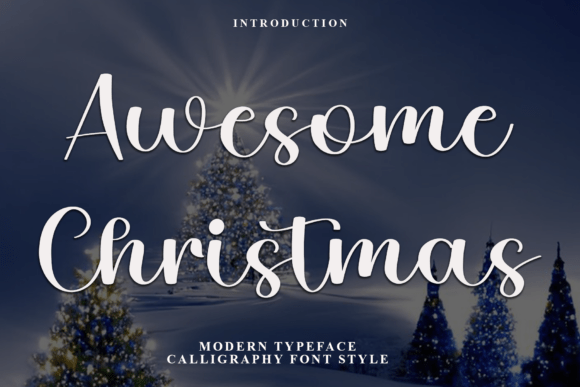 Awesome Christmas Font - Featured Image