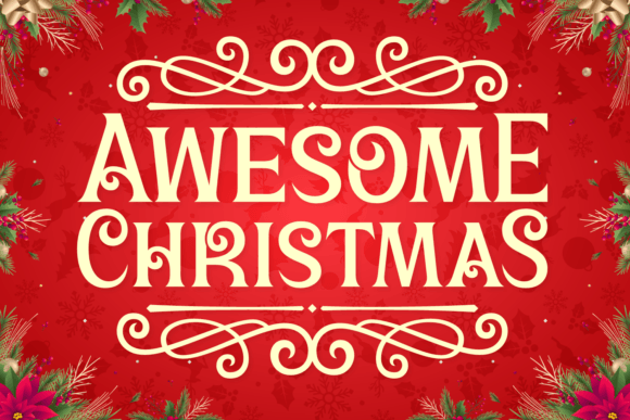 Awesome Christmas Font - Featured Image
