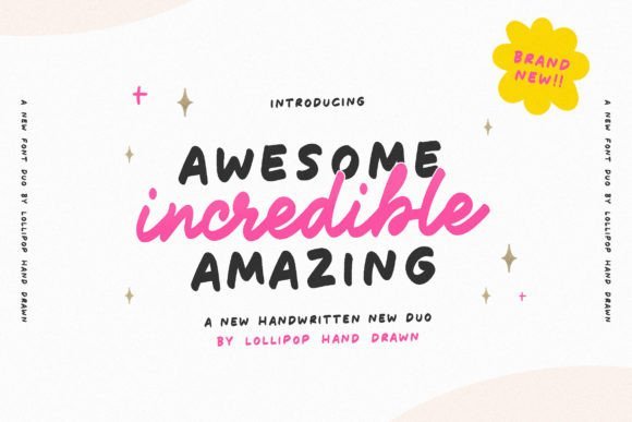 Awesome Incredible Amazing Font - Featured Image