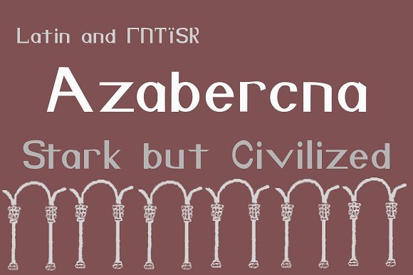 Azabercna Font - Featured Image