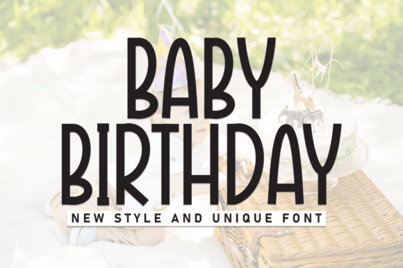 Baby Birthday Font - Featured Image