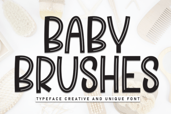 Baby Brushes Font - Featured Image
