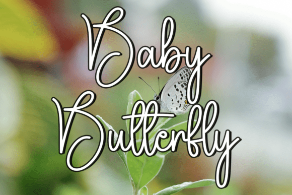 Baby Butterfly Font - Featured Image