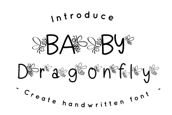 Baby Dragonfly Font - Featured Image