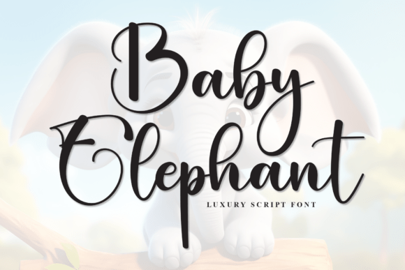 Baby Elephant Font - Featured Image