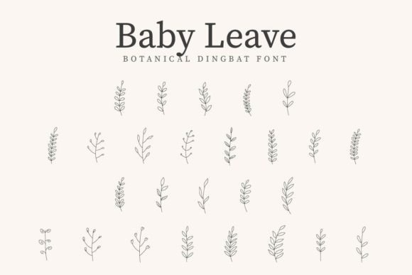 Baby Leave Font - Featured Image
