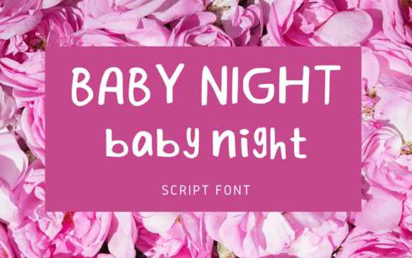 Baby Night Font - Featured Image