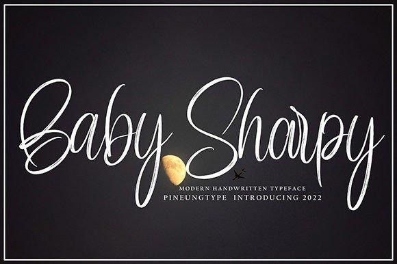 Baby Sharpy Font - Featured Image