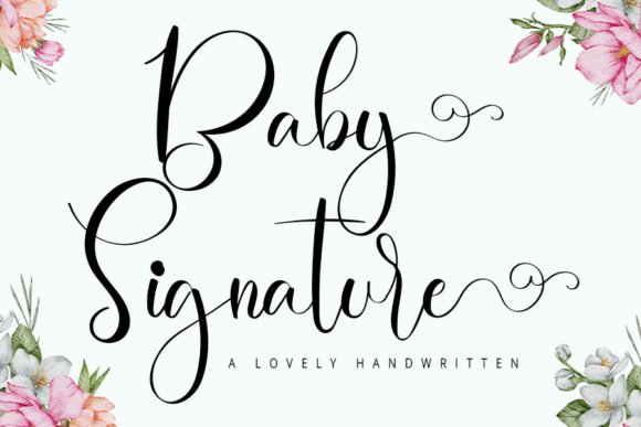 Baby Signature Font - Featured Image