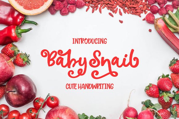 Baby Snail Font - Featured Image