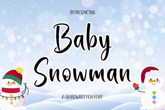 Baby Snowman Font - Featured Image