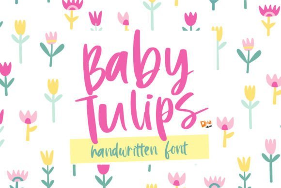 Baby Tulips Font - Featured Image