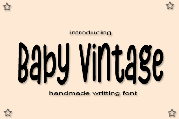 Baby Vintage Font - Featured Image