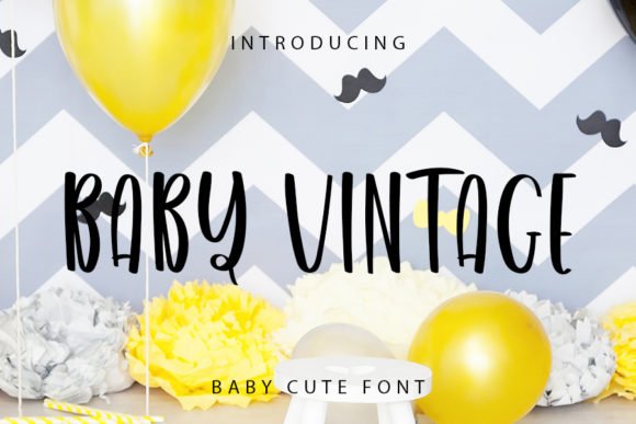Baby Vintage Font - Featured Image