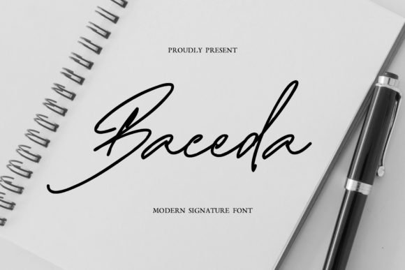 Baceda Signature Font - Featured Image