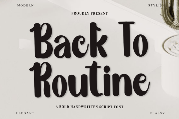 Back to Routine Font - Featured Image