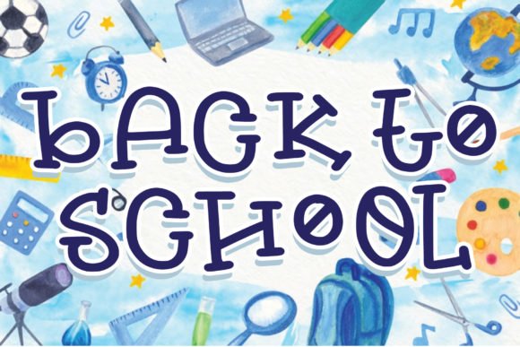Back to School Font - Featured Image