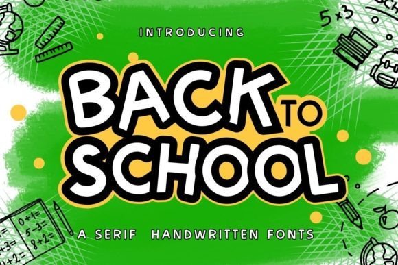 Back to School Font - Featured Image