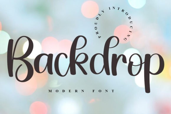 Backdrop Font - Featured Image