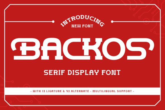 Backos Font - Featured Image