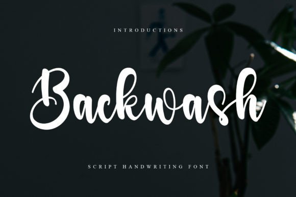 Backwash Font - Featured Image