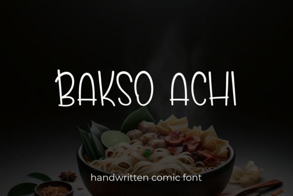 Bakso Achi Font - Featured Image