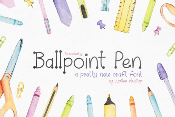 Ballpoint Pen Font - Featured Image