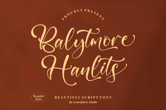 Balytmore Hanlits Font - Featured Image