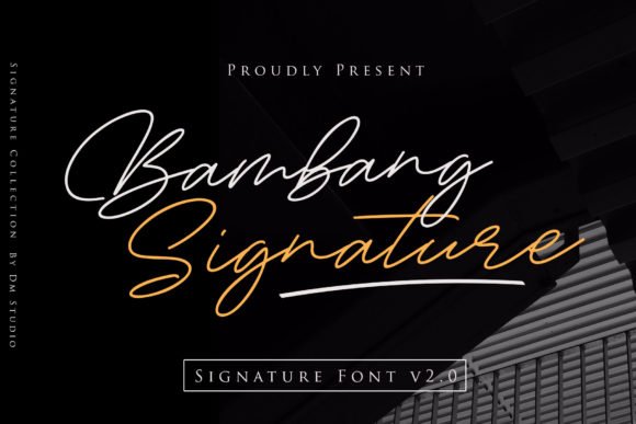 Bambang Signature Font - Featured Image