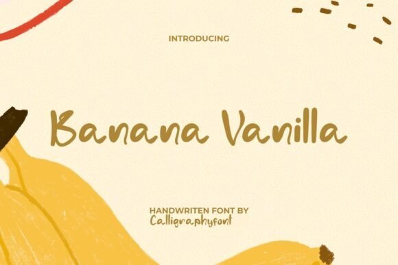 Banana Vanilla Font - Featured Image