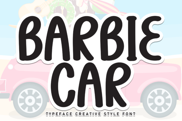 Barbie Car Font - Featured Image