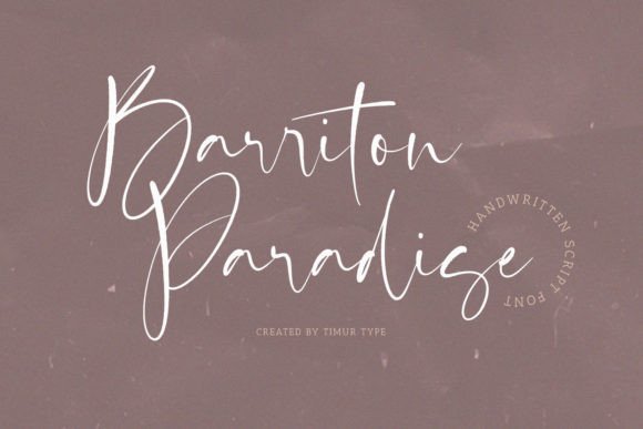 Barriton Paradise Font - Featured Image